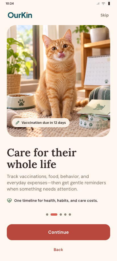 OurKin lifelong pet health introduction